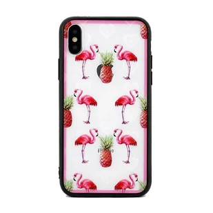 Beline Etui Hearts iPhone 7/8/SE 2020 wzór 1 clear (flamingos) - Etui i futerały do telefonów - miniaturka - grafika 1