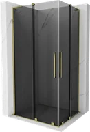 Kabiny prysznicowe - Mexen Velar L Duo kabina prysznicowa rozsuwana 90x80 cm, grafit, złota - 871-090-080-02-43-50 - miniaturka - grafika 1