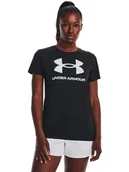 Koszulki i topy damskie - Under Armour Koszulka "Rival" w kolorze czarnym - miniaturka - grafika 1