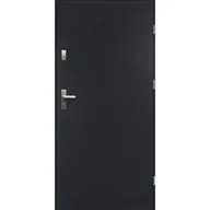 Drzwi zewnętrzne - Isoxa Drzwi zewnętrzne stalowe wejściowe Andromeda 68 antracytowe 80 prawe - miniaturka - grafika 1
