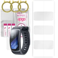 Akcesoria do smartwatchy - 3x Folia hydrożelowa do Samsung Gear Fit - apgo Smartwatch Hydrogel Protection Ochrona na ekran smartwatcha - miniaturka - grafika 1