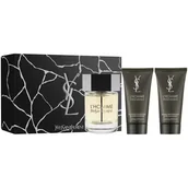 Zestawy perfum damskich - Yves Saint Laurent L'Homme zestaw woda toaletowa spray 100ml + balsam po goleniu 50ml + żel pod prysznic 50ml - miniaturka - grafika 1