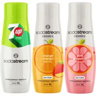 Syropy i koncentraty owocowe - 3x Syrop Owocowy SodaStream Koncentrat do Wody z Saturatora 7UP Mango - miniaturka - grafika 1