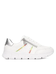 Rieker Sneakersy N1313-80 Biały - Półbuty damskie - miniaturka - grafika 1