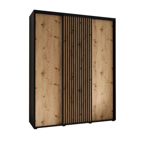Szafa przesuwna Garderoba SAPPORO 1 200 gł. 60 czarny/artisan - Szafy Szafa przesuwna Garderoba SAPPORO 1 200 gł. 60 czarny/artisan - Szafy - miniaturka - grafika 1