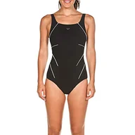 Stroje kąpielowe - Arena Damski kostium kąpielowy Bodylift Jewel Low C-cup Black-white (51) 40 2A085 - miniaturka - grafika 1
