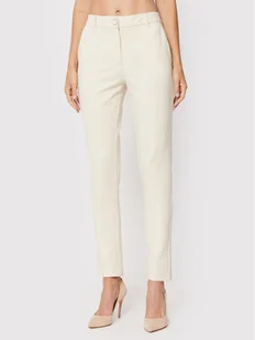 Guess Spodnie materiałowe Zoe W2YB01 K8RN0 Beżowy Regular Fit - Spodnie damskie - miniaturka - grafika 1