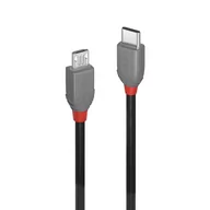 Kable USB - CABLE USB2 A TO MICRO-B 3M/ANTHRA 36893 LINDY - miniaturka - grafika 1