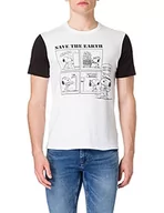 Swetry męskie - United Colors of Benetton Sweter męski, Biały z czarnymi rękawami 902, XXL - miniaturka - grafika 1