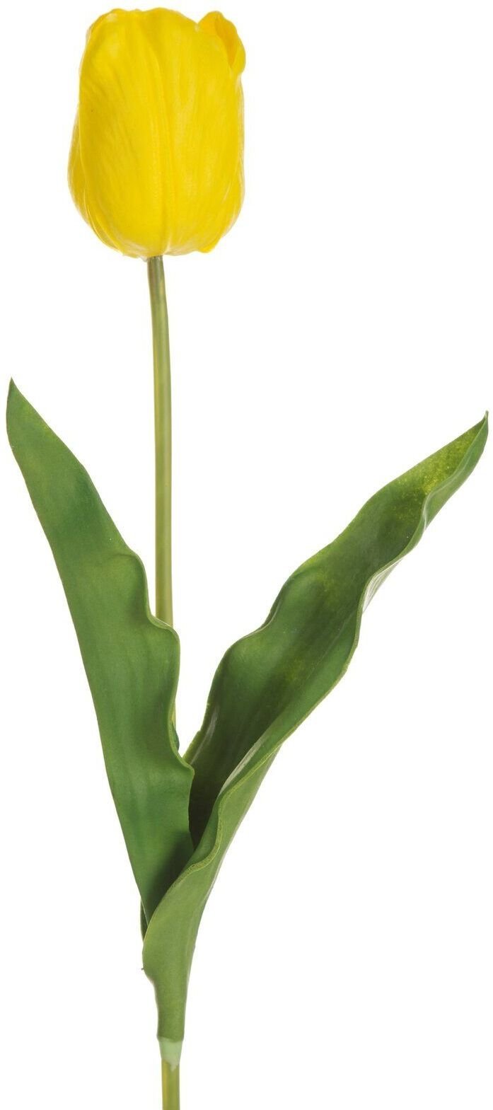 Eurofirany Kwiat sztuczny tulipan 56 cm żółty komplet 6 szt