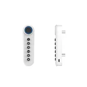 Zamki i wkładki - Zamek szyfrowy z czytnikiem linii papilarnych F021, aluminium, biały - miniaturka - grafika 1