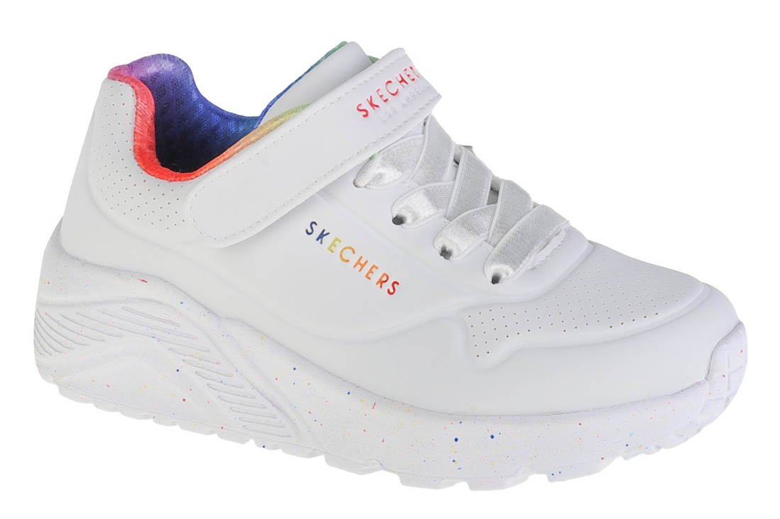 Skechers Uno Lite Rainbow Specks 310457L-WMLT dziewczęce sneakersy, białe, rozmiar 29