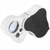 Mikroskopy i lupy - LUPA JUBILERSKA SZKŁO POWIĘKSZAJĄCE KIESZONKOWA LED+UV 30X 60X 90X RT0348 - miniaturka - grafika 1