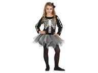 Stroje karnawałowe - Strój dla dzieci Kościotrup ze spódniczką, rozmiar 134-140 cm - miniaturka - grafika 1