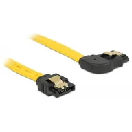 Kable komputerowe i do monitorów - Delock SATA kątowy 50cm Żółty 82829 - miniaturka - grafika 1