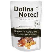 Mokra karma dla psów - Dolina Noteci Danie z łososiem marchwią i ryżem 100 g dla dorosłych psów wszystkich ras - miniaturka - grafika 1