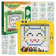 Tablice i flipcharty - Tablica Magnetyczna Układanka Mozaika Magnesy Dino Edukacyjna Sensoryczna - miniaturka - grafika 1