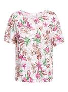 Koszulki i topy damskie - Roxy Dzianinowy top z krótkim rękawem damski biały XS - miniaturka - grafika 1