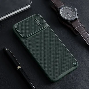 Nillkin Textured S Magnetic Case etui iPhone 14 Pro Max pokrowiec MagSafe z osłoną na aparat niebieski - Etui i futerały do telefonów - miniaturka - grafika 15