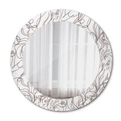 Lustra - Okrągłe Lustro Łazienkowe Twarze z linii 60cm - miniaturka - grafika 1