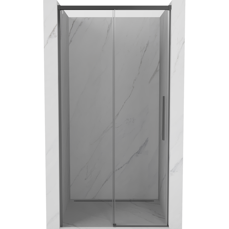 Mexen Rox drzwi prysznicowe rozsuwane 130 cm, transparent, gun metal - 8C2-130-000-95-00