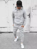 Dresy męskie - Dres męski jasnoszary Dstreet AX0625-XXL - miniaturka - grafika 1