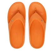 Klapki i japonki damskie - Japonki Tommy Hilfiger FW0FW09200 Pomarańczowy - miniaturka - grafika 1