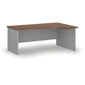Biurka - Biurko narożne PRIMO GRAY, 1800 x 1200 mm, prawe, szary/orzech - miniaturka - grafika 1
