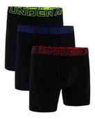 Majtki męskie - Bokserki męskie Under Armour Perf Cotton 6in 3Pack Black L - miniaturka - grafika 1