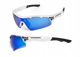 Okulary przeciwsłoneczne - Accent Okulary Stingray biały-czarny / Kolor soczewek: nie dotyczy / Rodzaj szkieł: standardowe 610-40-62_ACC - grafika 1