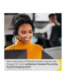 Słuchawki - Jabra Engage 50 II, headset (Kolor: CZARNY, mono, USB-A, UC) - miniaturka - grafika 1