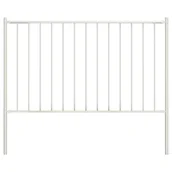 Ogrodzenia - VidaXL Panel ogrodzeniowy ze słupkami, kryta proszkowo stal, 1,7x1 m 145216 - miniaturka - grafika 1