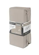 Prześcieradła - Prześcieradło jersey z gumką soft 220x200 szare na materac 25 cm - miniaturka - grafika 1
