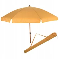 Parasole ogrodowe - Koopman Parasol Plażowy Ogrodowy Stabilny Żółty Regulowany Składany AMBIANCE 200 cm - miniaturka - grafika 1