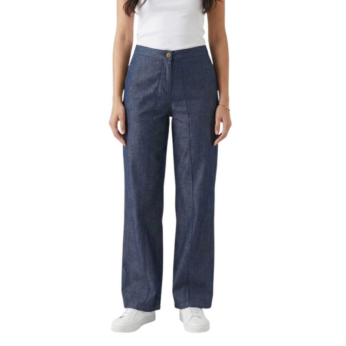 Spodnie damskie Stefanel materiałowe wide leg-M