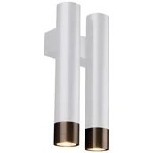 Lampy ścienne - Amplex Kinkiet LAMPA ścienna EIDO 0363 okrągła OPRAWA metalowe sople tuby patyna białe 0363 - miniaturka - grafika 1