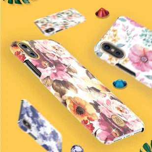 Kingxbar Blossom etui ozdobione oryginalnymi Kryształami Swarovskiego iPhone XS Max różowy - Etui i futerały do telefonów - miniaturka - grafika 11