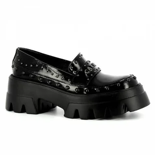 Damskie mokasyny na platformie CARINII - Carinii - Mokasyny damskie - miniaturka - grafika 1