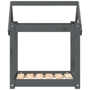 Lumarko Legowisko dla psa, szare, 61x50x70 cm, lite drewno sosnowe! - Legowiska dla psów - miniaturka - grafika 6