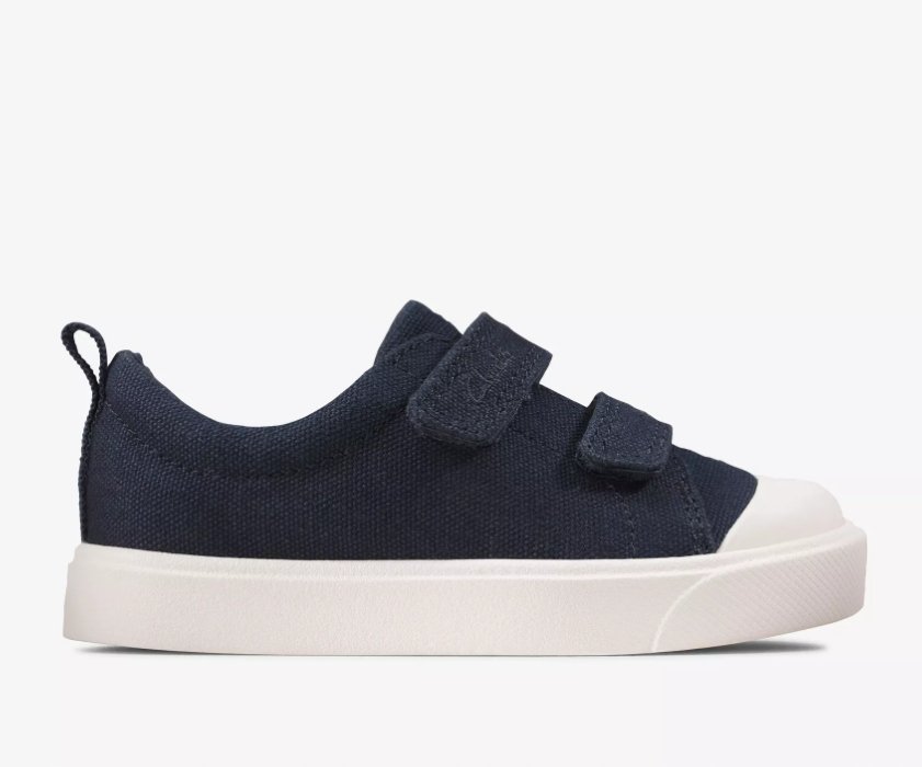 CLARKS TRAMPKI DZIECIĘCE GRANATOWE LOGO 22,5 2ŻUX
