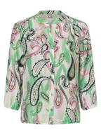 Bluzki damskie - RABE Bluzka damska Kobiety wiskoza biały|wielokolorowy wzorzysty, 36 - miniaturka - grafika 1