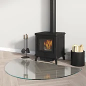 Akcesoria kominkowe - Panel kominkowy, szklany, półokrągły, 1000x600 mm - miniaturka - grafika 1