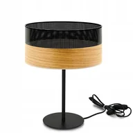 Lampy stojące - Lampka nocna stołowa z abażurem dziurki gabinetowa e27 xl duża - miniaturka - grafika 1