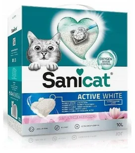 Sanicat Sanicat Żwirek bentonitowy Active White Lotus Flower dla kota op 10l - Żwirek dla kotów - miniaturka - grafika 1