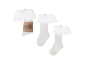Mama's Feet Podkolanówki Biały Aniołek 1-3 lat - Moda i Uroda OUTLET - miniaturka - grafika 1