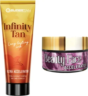Supertan Infinity Tan + Słoiczek Beauty Face - Balsamy i kremy do opalania - miniaturka - grafika 1