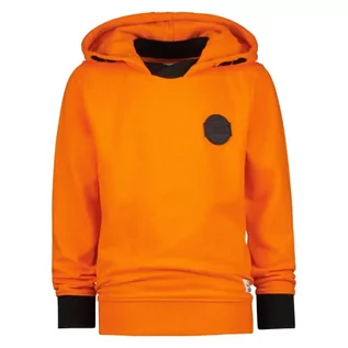 Bluzy dla chłopców - Vingino Bluza chłopięca NAFTA z kapturem, pomarańczowy (Blaze Orange), 116 - grafika 1