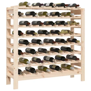 Lumarko Stojak na wino, 109,5x30x107,5 cm, lite drewno sosnowe - Stojaki na wino - miniaturka - grafika 5