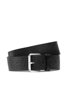 Boss Pasek Męski Serge 50481111 Czarny - Paski - miniaturka - grafika 1