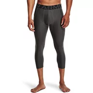 Legginsy - Under Armour Męskie legginsy UA HG Armour 3/4, wygodne i wytrzymałe legginsy sportowe 3/4 dla mężczyzn, lekkie i elastyczne spodnie treningowe z dopasowaniem kompresyjnym - miniaturka - grafika 1